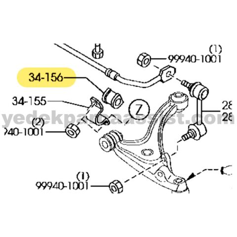 MAZDA RX-8 ÖN VİRAJ LASTİĞİ - F18934156